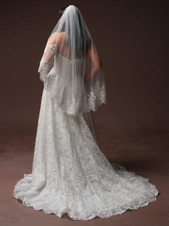 Maggie Sottero Style #ZAHIA #2 All Ivory (gown with Ivory Illusion) thumbnail