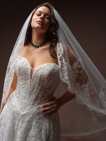 Maggie Sottero Style #ZAHIA #1 All Ivory (gown with Ivory Illusion) thumbnail
