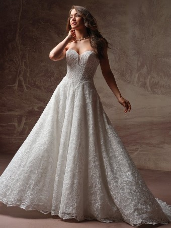 Maggie Sottero Style #ZAHIA #4 All Ivory (gown with Ivory Illusion) thumbnail