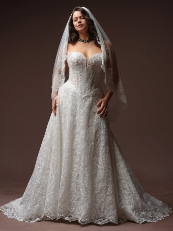Maggie Sottero Style #ZAHIA #0 All Ivory (gown with Ivory Illusion) thumbnail