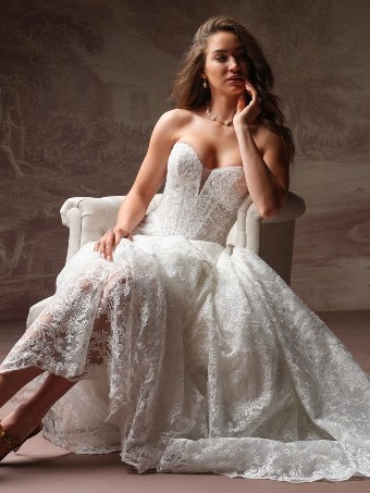 Maggie Sottero Style #ZAHIA #3 All Ivory (gown with Ivory Illusion) thumbnail