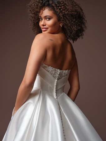 Rebecca Ingram Style #AGATHA (F6RK178A01) #3 All Ivory (gown with Ivory Illusion) thumbnail