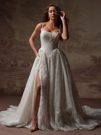 Sottero and Midgley Style #IVANDRA #2 Ivory over Soft Blush (gown with Ivory illusion) thumbnail