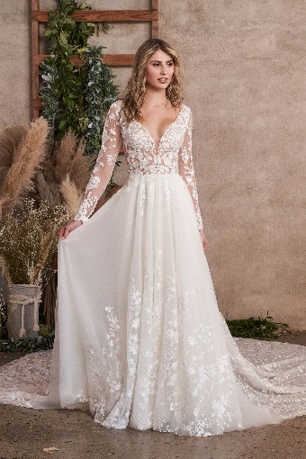 Lillian West Style #LW66229LND-lined bodice #0 default Sand/Ivory/Nude thumbnail