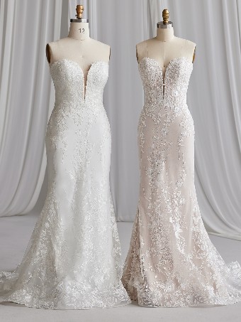 Rebecca Ingram Style #NELLY (23RK682A01) #5 default Ivory over Nude (gown with Natural Illusion) thumbnail