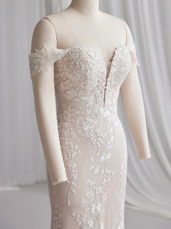 Rebecca Ingram Style #NELLY (Accessory - Detachable Cap Sleeves) (YYCS0+23RK682000) #0 default All Ivory thumbnail