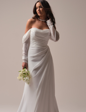 Rebecca Ingram Style #FRANCESCA (Accessory - Detachable Sleeves) (YYDS0+25RS883000) #0 default Diamond White thumbnail
