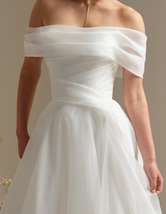 Rebecca Ingram Style #DEZI (Accessory - Detachable Shoulder Wrap) (YYSW0+26RK443000) #0 default All Ivory thumbnail