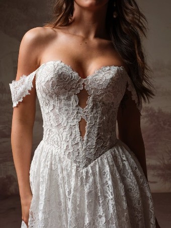 Rebecca Ingram Style #NARELLE (Accessory - Detachable Cap Sleeves) (YYCS0+F6RN089000) #0 default Ivory thumbnail