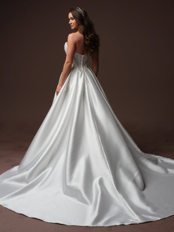 Rebecca Ingram Style #JOANIE (F6RK126A01) #3 All Ivory (gown with Ivory Illusion) thumbnail