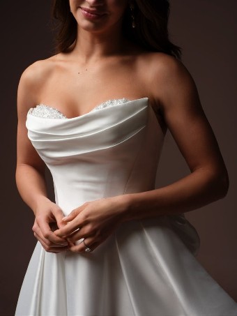 Rebecca Ingram Style #JOANIE (F6RK126A01) #0 default All Ivory (gown with Ivory Illusion) thumbnail