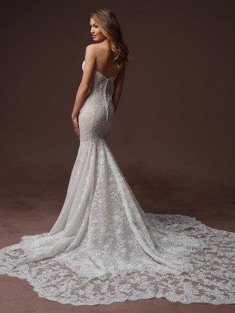 Maggie Sottero Style #BELLEVUE #3 Ivory over Blush (gown with Ivory Illusion) thumbnail