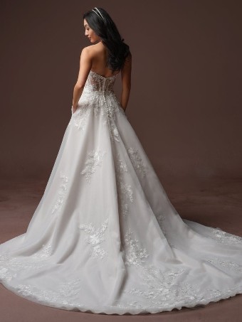 Rebecca Ingram Style #BERNADINE (F6RK097A01 - Unlined bodice, Glitter tulle) #4 default Ivory over Soft Blush (gown with Light Nude Illusion) thumbnail