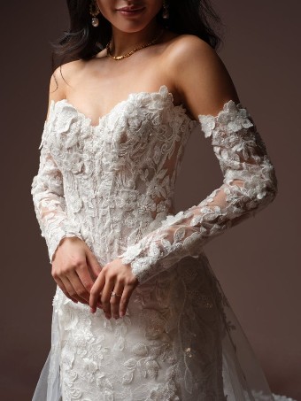 Maggie Sottero Style #Estelle #4 All Ivory (gown with Ivory Illusion) thumbnail
