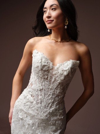 Maggie Sottero Style #Estelle #2 All Ivory (gown with Ivory Illusion) thumbnail