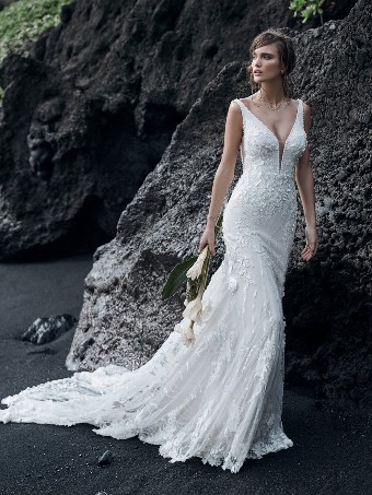 Sottero and Midgley Style #Cruz Sleeves #5 Ivory/Nude thumbnail
