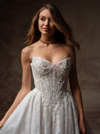 Maggie Sottero Style #Ryland #5 Ivory over Blush (gown with Ivory Illusion) thumbnail