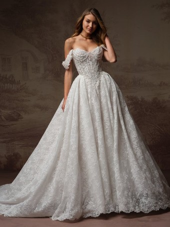 Maggie Sottero Style #Ryland #6 Ivory over Blush (gown with Ivory Illusion) thumbnail