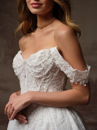Maggie Sottero Style #Ryland #7 Ivory over Blush (gown with Ivory Illusion) thumbnail