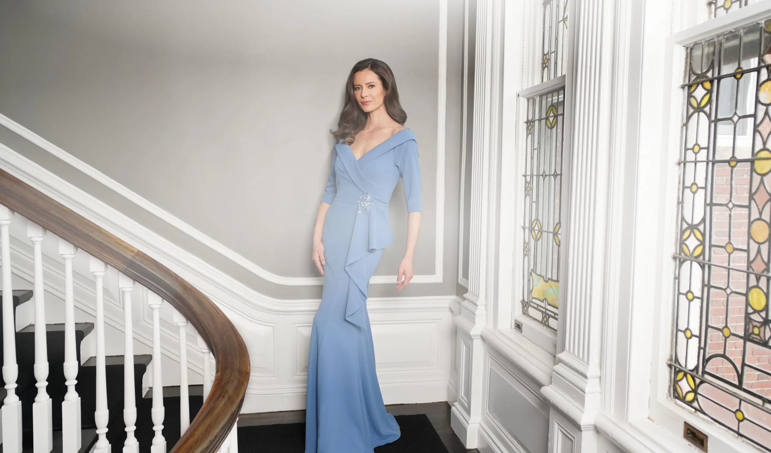 blue mother of the bride dresses