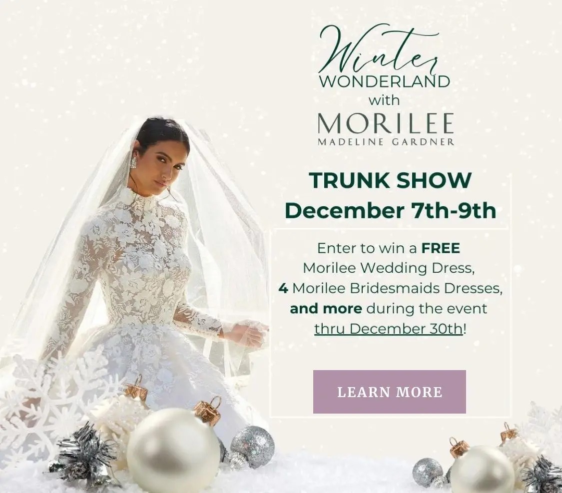 Winter Wonderland with Morilee Trunk Show banner mobile