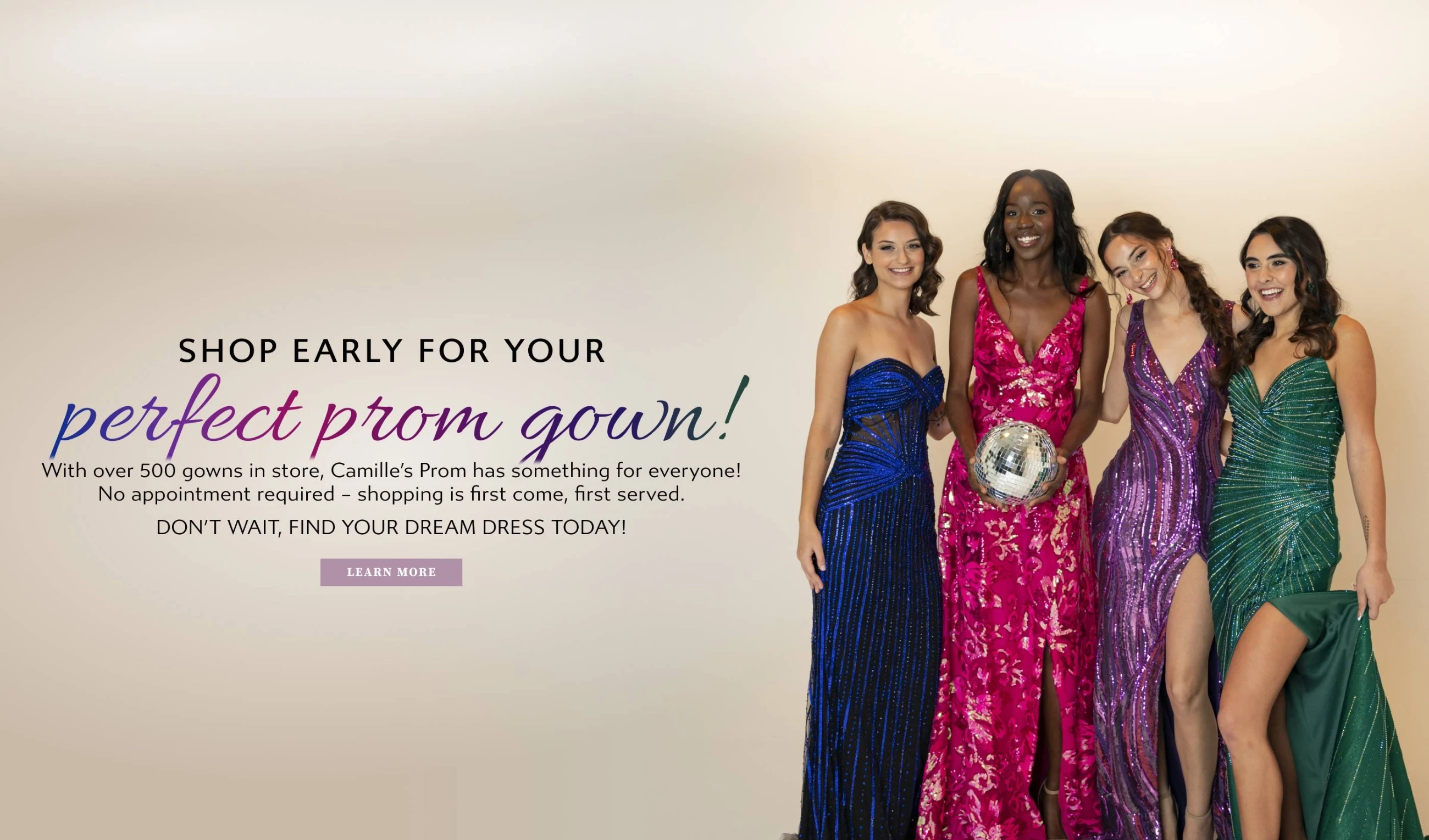 Shop Early For Your Perfect Prom Gown